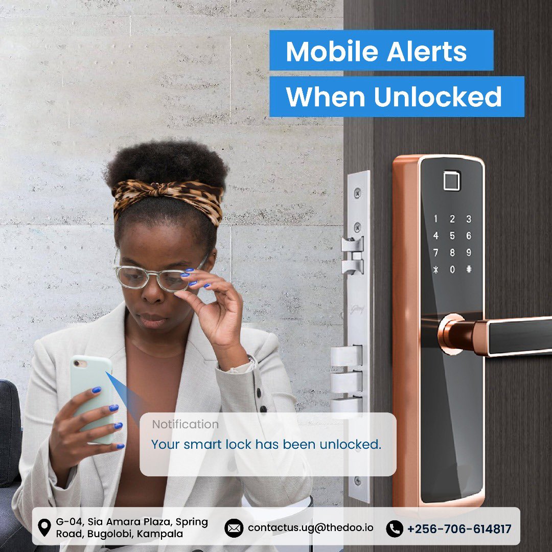 doosmarthomes's tweet photo. Get full control of your homestead 24/7 with our smart door locks that notify you whenever your smart lock is unlocked. Your safety is our priority.
#smartlocks #smarthome #smartcurtain https://t.co/DpIFpZoqNA