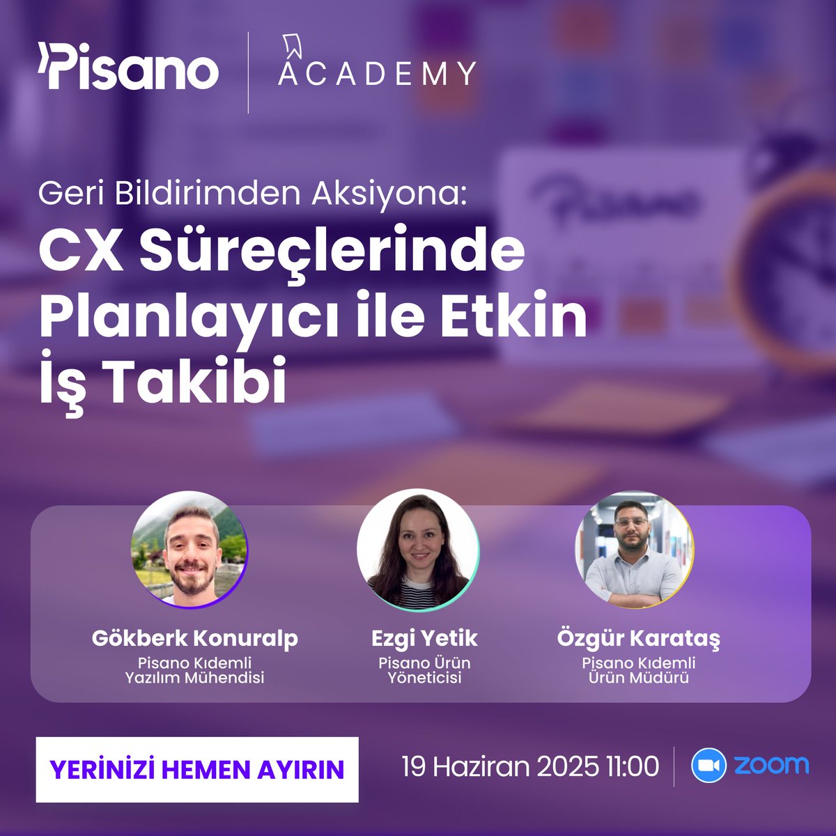 💡 Müşteri deneyimi ekibinizin iş süreçlerini görünür, takip edilebilir ve sonuç odaklı hale getirmenin yollarını keşfedeceğimiz webinarımıza davetlisiniz!

🔗 hubs.la/Q03rFfvG0
