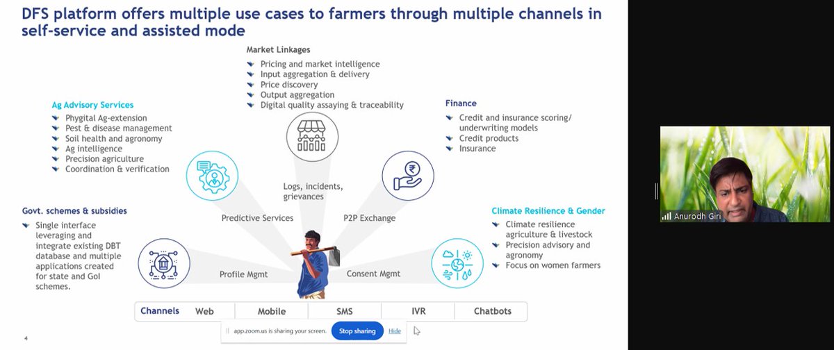 Join our webinar on “The role of #blendedfinance in enhancing the adoption of bundled agro-climate services” at tinyurl.com/3apnjewr. Anurodh Giri from MSC shares how the Bihar Krishi #mobile app breaks barriers &amp; boosts the adoption of bundled services.
#BlendedFinance