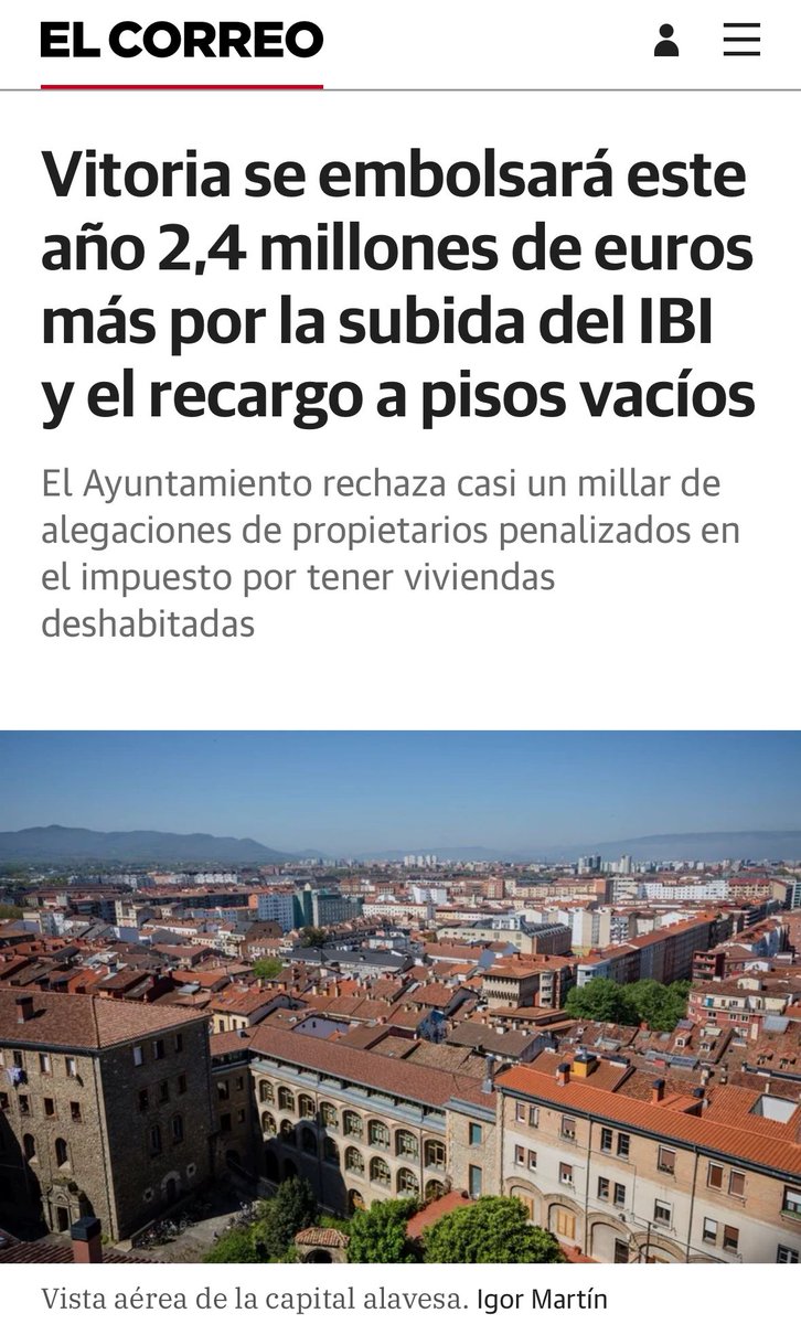 Ana Salazar (@anasalazarpp) on Twitter photo Los bolsillos de los ciudadanos vacíos y las arcas del Ayuntamiento llenas.
NO PUEDE SER.
<a href="/elcorreo_alava/">El Correo Álava</a> Los bolsillos de los ciudadanos vacíos y las arcas del Ayuntamiento llenas.
NO PUEDE SER.
<a href="/elcorreo_alava/">El Correo Álava</a>