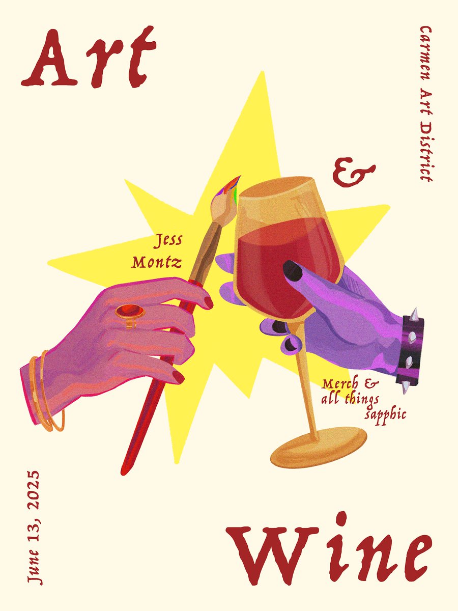 jessmontz's tweet image. Calling all friends and girl kissers of CDO 👯♀️ I'll be at Carmen Art District for Art&Wine this Friday 🪩 I'll be bringing my usual art and merch, and a lot of goooood vibes!! More info at @euhuefalls and @indiecdo on insta 💃🏻
See you there! 🍷
