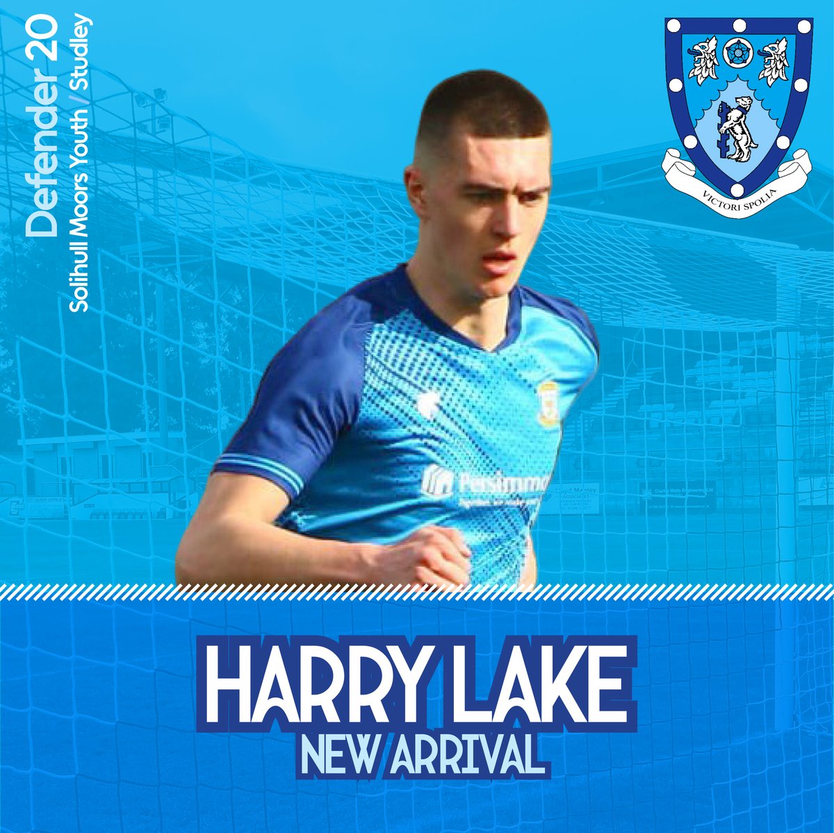 We're pleased to welcome another new face as defender Harry Lake has agreed to make the switch to Butlin Road from <a href="/StudleyFC/">Studley FC</a>.

The 20-year-old centre back was on the books with <a href="/SolihullMoors/">Solihull Moors FC</a> as a youth player.

Welcome <a href="/HarryLake14/">Harry Lake</a>.

#utv