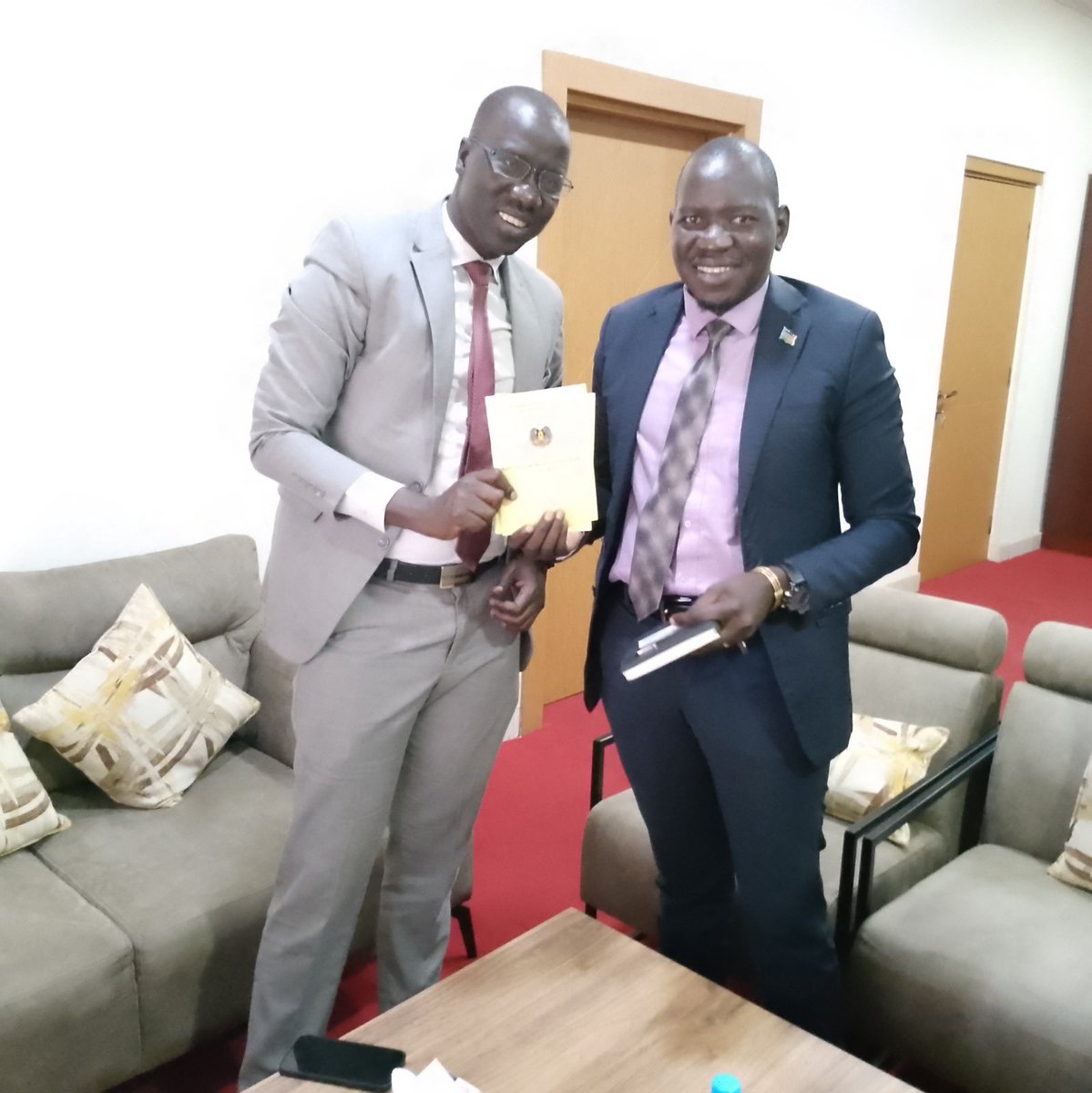 DG of NBS paid a courtesy visit to the Deputy Governor of Central Equatoria . The visit focused on discussions around the State Statistical Office space and ongoing NBS activities.