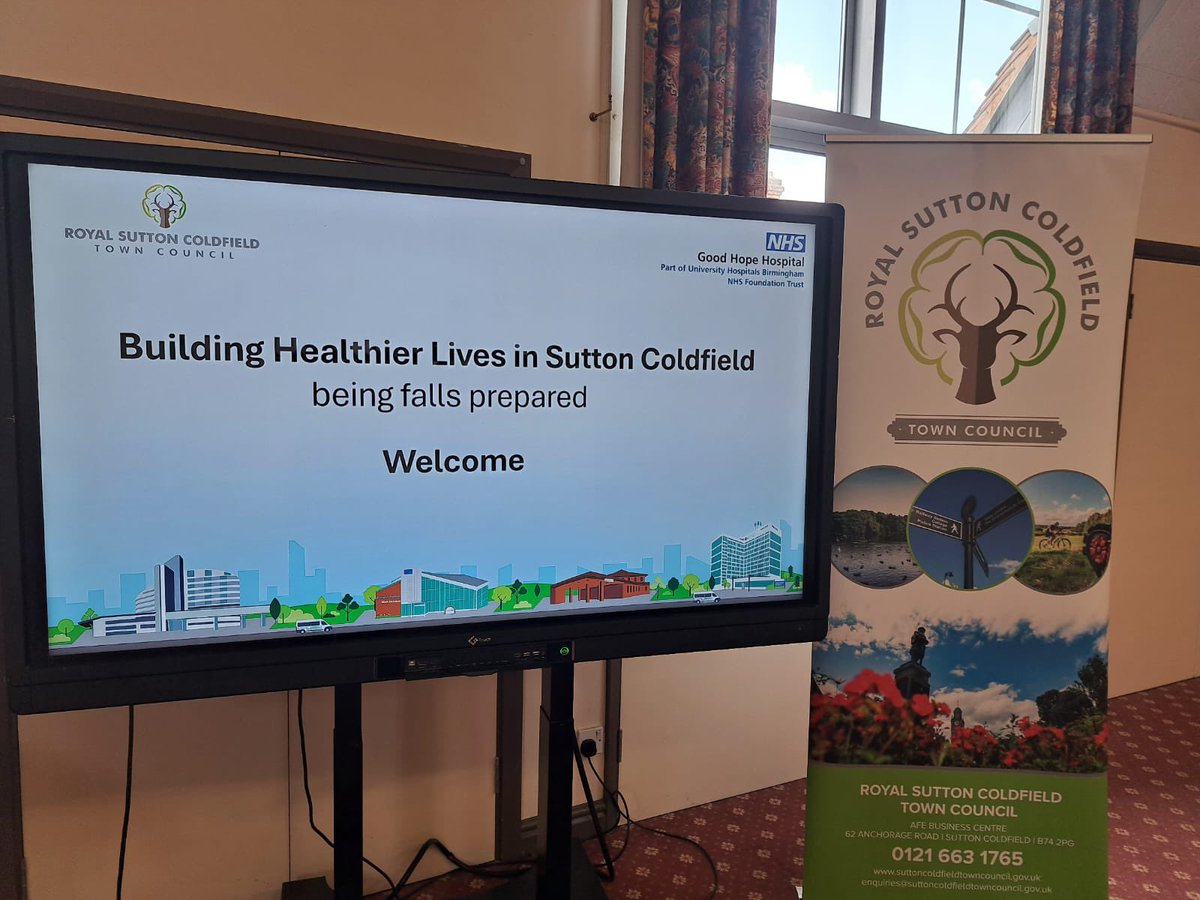RoyalSutColTC's tweet image. We’re looking forward to welcoming residents to the health information session shortly. Organised by the Town Council and Good Hope Hospital NHS, attendees will discover some valuable tips around falls prevention and how to stay healthier and active for longer.