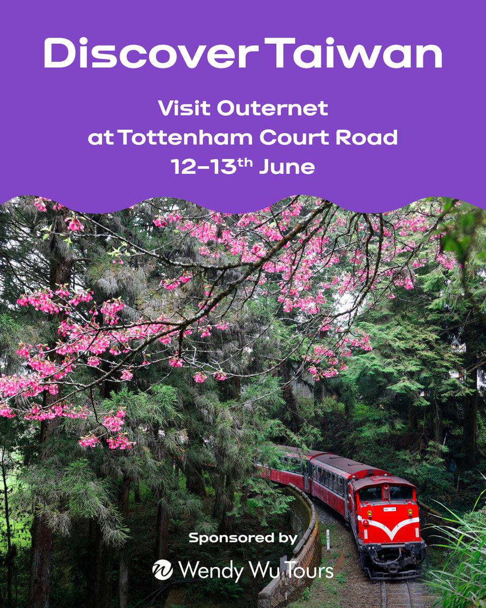 Taiwan Tourism UK (@tourtaiwanttauk) on Twitter photo ➡️ TOMORROW! Experience Taiwan like never before at <a href="/OuternetGlobal/">Outernet London</a> London!
📍12–13 June / Tottenham Court Rd
🌏 360° visuals, sounds & landscapes
🎁 Win a luxury trip to Taiwan (terms apply)
<a href="/EVAAirUK/">Eva Air Europe</a> <a href="/WendyWuTours/">Wendy Wu Tours</a>
#VisitTaiwan #TaiwanInLondon #OuternetLondon #TimeforTaiwan ➡️ TOMORROW! Experience Taiwan like never before at <a href="/OuternetGlobal/">Outernet London</a> London!
📍12–13 June / Tottenham Court Rd
🌏 360° visuals, sounds & landscapes
🎁 Win a luxury trip to Taiwan (terms apply)
<a href="/EVAAirUK/">Eva Air Europe</a> <a href="/WendyWuTours/">Wendy Wu Tours</a>
#VisitTaiwan #TaiwanInLondon #OuternetLondon #TimeforTaiwan