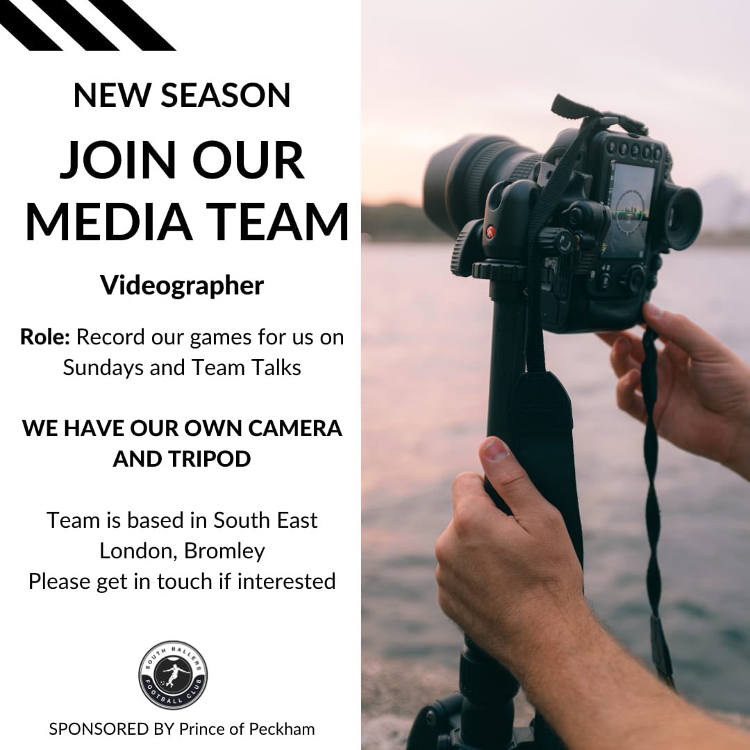 Over summer and ahead of the new season we are looking to build out our team.

Looking for a new videographer to join us as we continue to grow on and off the pitch. 

Please share with your network! 

#ContentFC  

<a href="/WESFA_Football/">W.E.S.F.A.</a> 
<a href="/Player_TeamFind/">Player/TeamFinder</a>
