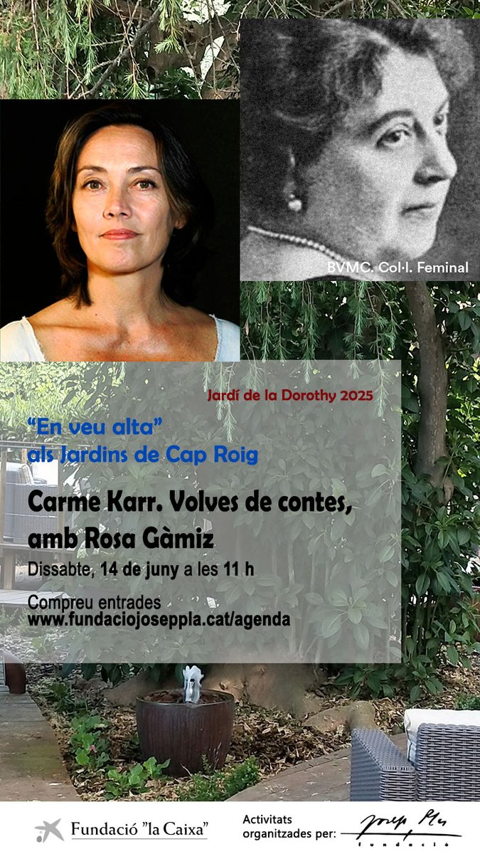 Fundació Josep Pla (@fjoseppla) on Twitter photo #JoProposo Un recital literari a Cap Roig amb la Rosa Gàmiz #PatrimoniLiterari #josocEmporda #JosepPla #Palafrugell #InCostaBrava #PatrimoniCultural
Reserveu! fundaciojoseppla.cat/agenda
Oi <a href="/EdBarcino/">Editorial Barcino</a> ? #JoProposo Un recital literari a Cap Roig amb la Rosa Gàmiz #PatrimoniLiterari #josocEmporda #JosepPla #Palafrugell #InCostaBrava #PatrimoniCultural
Reserveu! fundaciojoseppla.cat/agenda
Oi <a href="/EdBarcino/">Editorial Barcino</a> ?