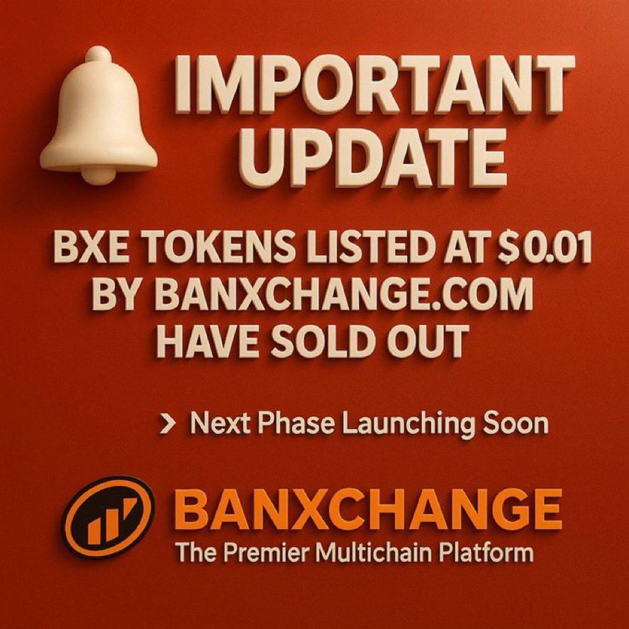 🚨1 MILLION+ #XRPL TOKENS SOLD IN JUST OVER A WEEK!
Banxchange is dominating as the fastest-growing exchange on the XRP Ledger — letting institutions tokenize in minutes, not days!

🚀 Anyone can launch a token in under 5 minutes at banxchange.com!

💸 Stage 2 is live at