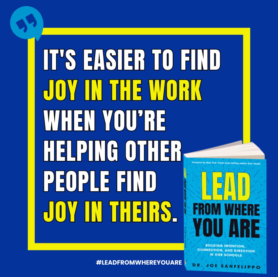 Yuuuuuuup. #LeadFromWhereYouAre