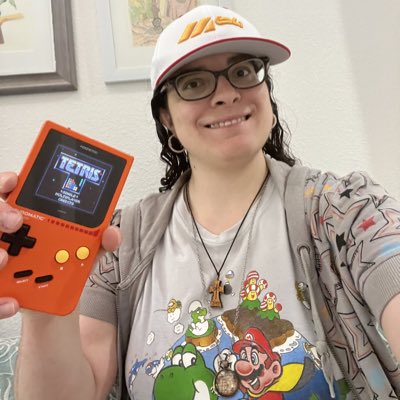 mary_goglia's tweet photo. Just got my new M64 @modretro hat! It matches my awesome Chromatic handheld which I also love dearly! Thanks so much!!! :D :D :D

#NewProfilePic #modretro #chromatic #modretrochromatic #retro #retrogaming #gamer #game #videogames #videogame #hat #awesomehat https://t.co/D0rp77FDsl