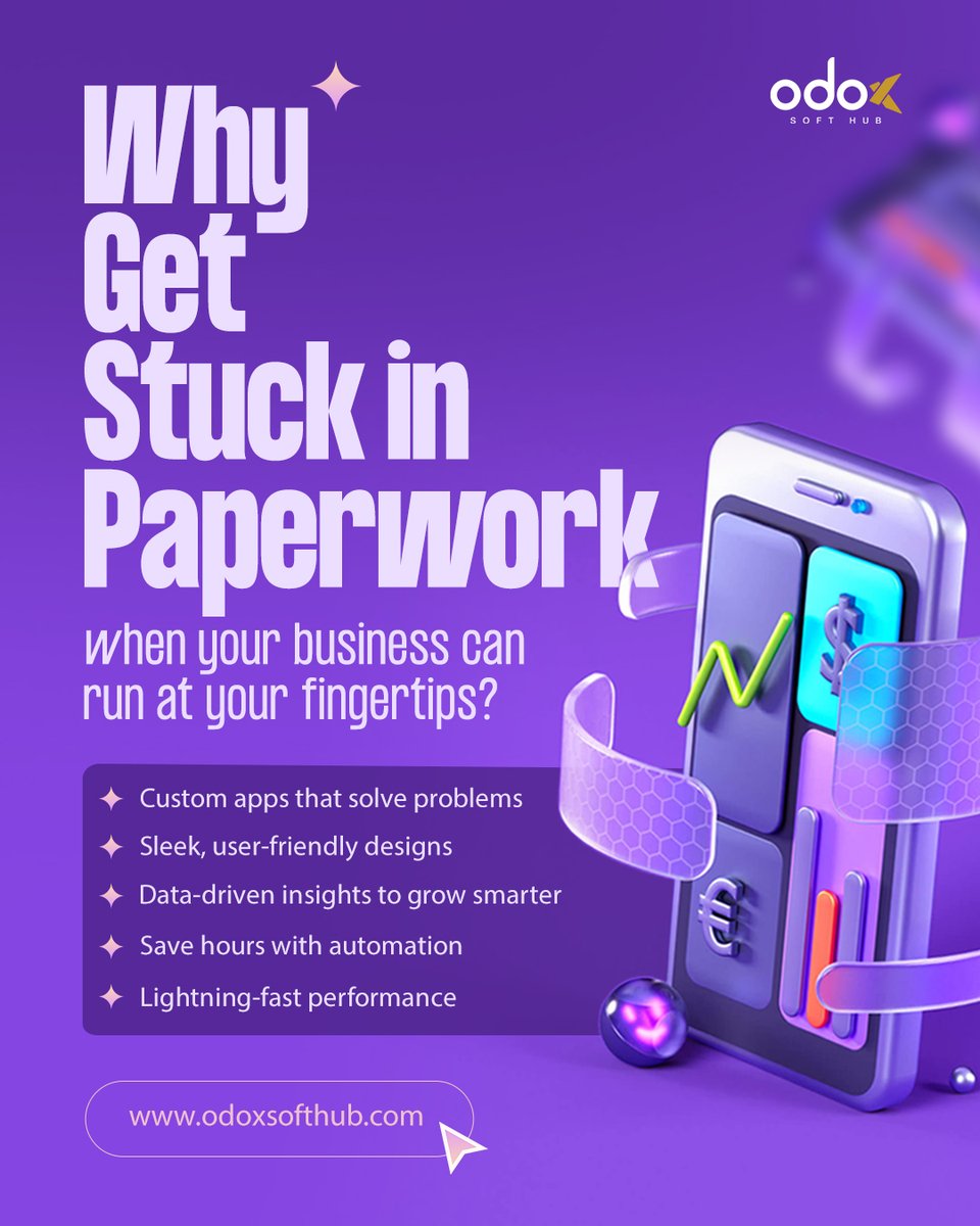 Odoxsofthub's tweet photo. 📱 Mobile inefficiency = revenue loss.

We build custom mobile apps that streamline operations—sales tracking, task automation, and field coordination.

Tailored, lean, and built for your business.

📍 Learn more: https://t.co/Mz5noMfozX

#MobileAppDevelopment #CustomApps #ERP https://t.co/oIN5ZTQqeM