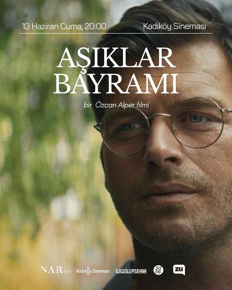Özcan Alper’in Kemal Varol’un aynı adlı romanından uyarladığı ve Netflix orijinal yapımı olan filmi AŞIKLAR BAYRAMI, ilk kez sinema perdesinde!  

13 Haziran 2025, Cuma ⏰ 20.00 

<a href="/oezcanalper/">Özcan Alper</a> 
<a href="/kivanctatlitug/">Kıvanç Tatlıtuğ</a> 
<a href="/settartanriogen/">Settar Tanrıöğen</a>