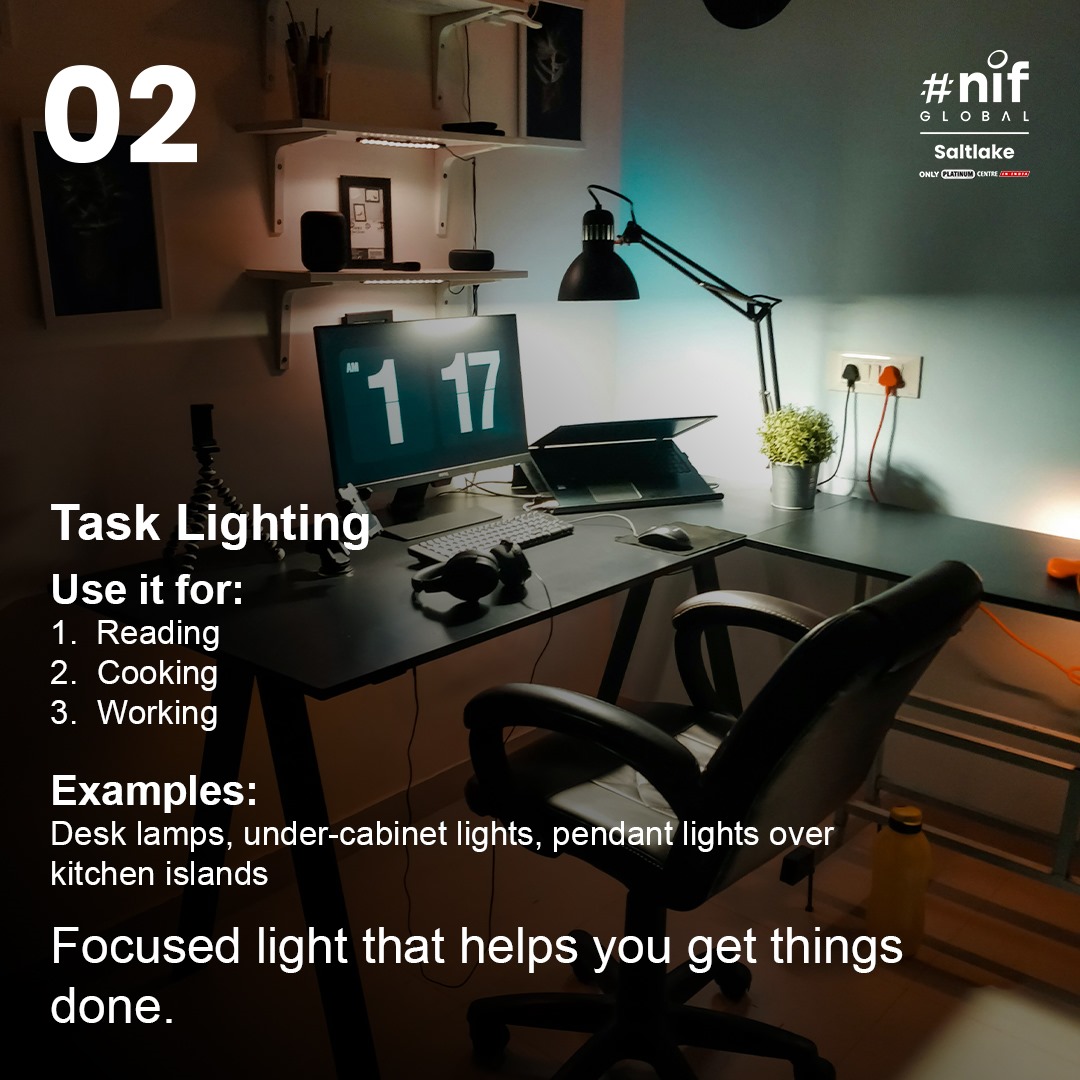 nifkolkata's tweet image. Not all light is created equal.
Ambient sets the mood, task serves the purpose, and accent brings the drama.
Want to design spaces that speak through light?
Apply now to NIF Global Saltlake
#LightingDesign #InteriorDesignBasics #DesignThinking #CreativeCareers #DesignInstitute