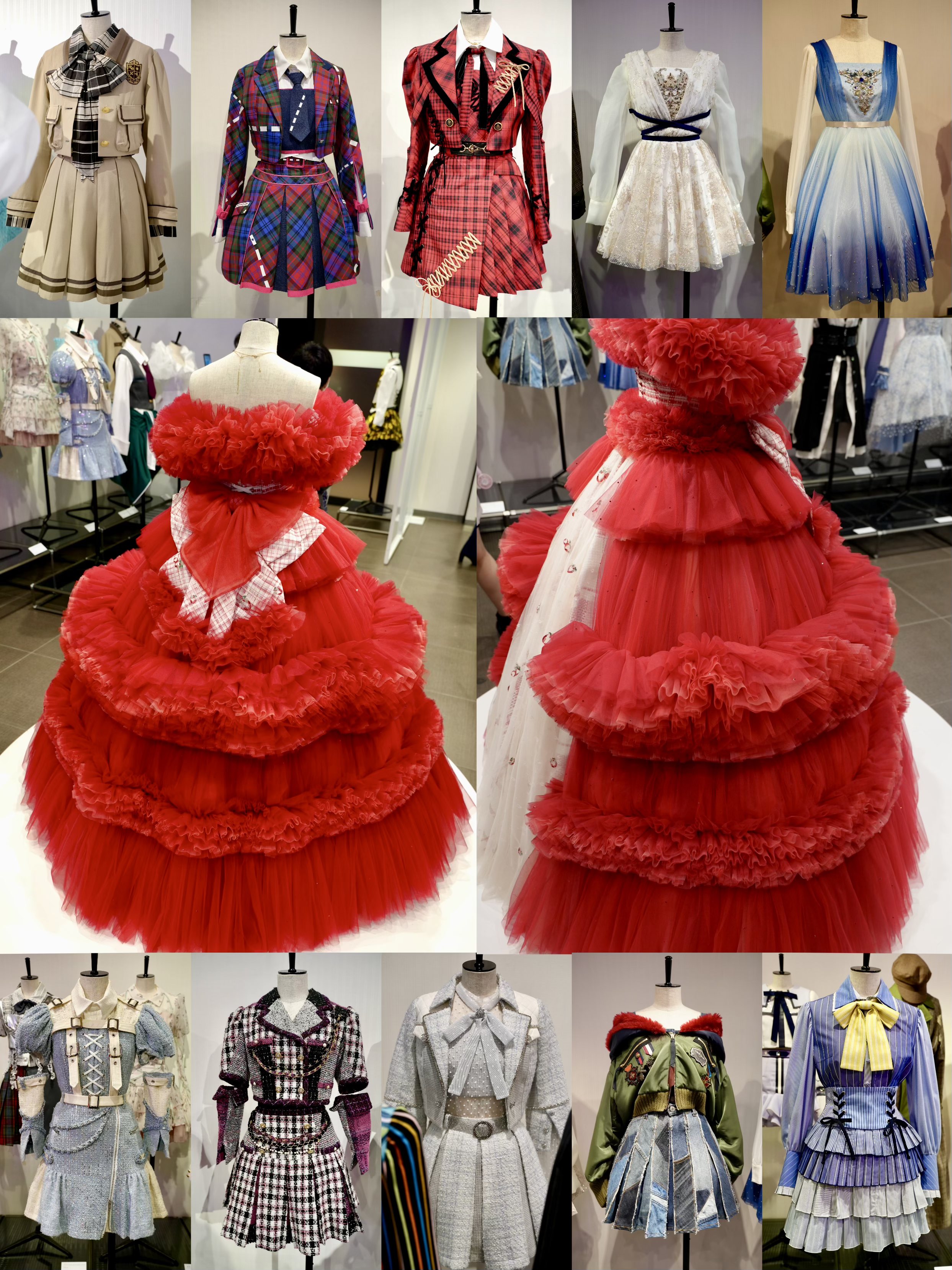 AKB48 大丸衣装展 村山彩希 卒業ドレス 生地キーホルダーミラー