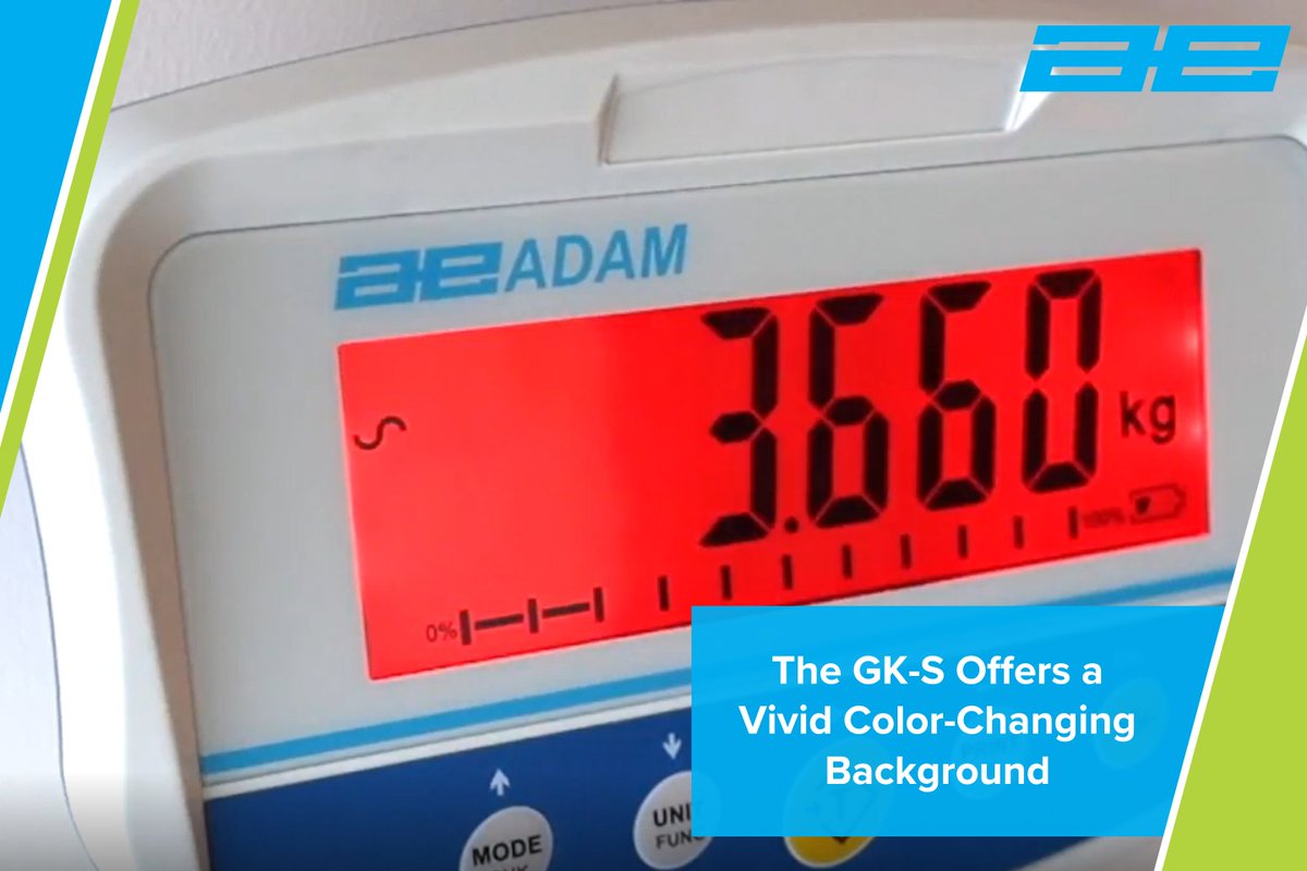 Adam's GK-S Checkweighing Indicator offers a vivid color-changing display for unmistakable results, even out of the corner of your eye. Find the GK-S here: zurl.co/nNsGU #scales #balances #checkweighing