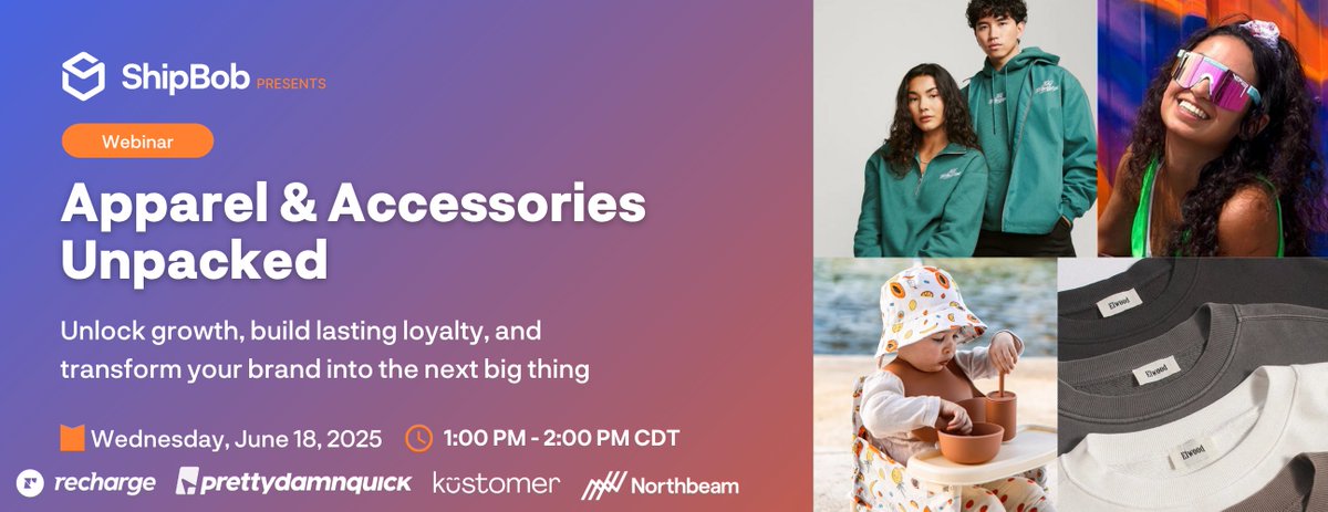Fashion brands know that staying ahead isn’t just about keeping up with the latest trends. It’s about mastering the behind-the-scenes logistics that power growth.  

Join us for Apparel &amp; Accessories Unpacked on June 18th, where top ecommerce pros share how they’re scaling