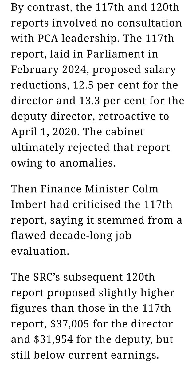 fwiwblog's tweet photo. All this back and forth about the SRC's salary recommendations for the PCA and my only question is whether they'll ever have to reveal the grounds on which they make these determinations. https://t.co/edtyfIabIo
