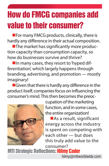 mtiworldwide's tweet photo. How do FMCG companies add value to their consumer?
#FMCGs #ConsumerPsychology #Marketing #ValueAddition https://t.co/qgKDG5AOnt