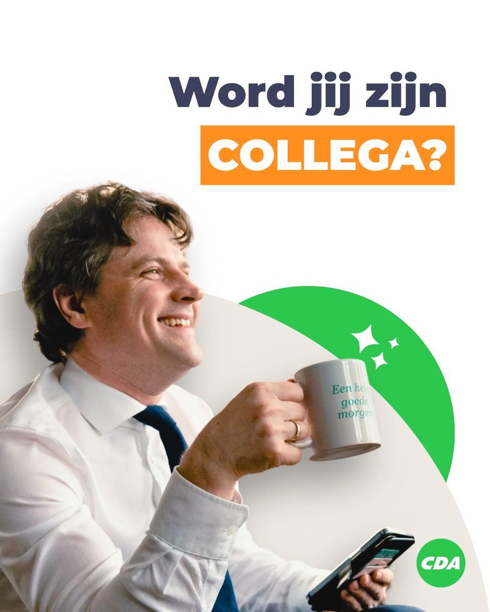 Het CDA zoekt volksvertegenwoordigers! Meer weten over het gewenste profiel?
Kijk op  ap.lc/oloTg