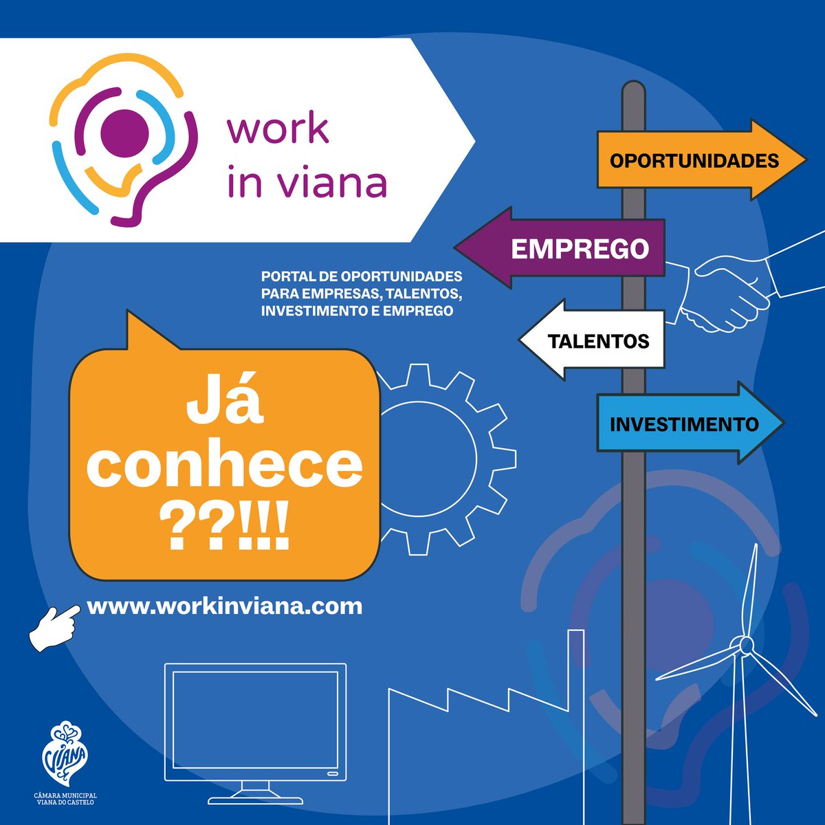 A sua oportunidade de emprego está aqui!👇

Registe-se em 🔗 workinviana.com

❓A plataforma visa auxiliar quem está desempregado ou quem procura mudar de emprego, tendo ainda como propósito apoiar as empresas que, neste momento, têm falta de mão-de-obra.