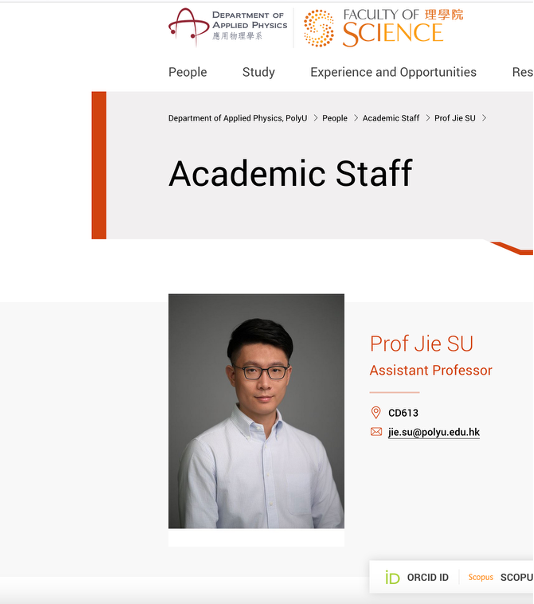 Jiong Lu (@jionglu_nus) on Twitter photo Congratulations to Jie Su on his faculty position at Hong Kong Polytechnic University (<a href="/HongKongPolyU/">The Hong Kong Polytechnic University (PolyU)</a>). Wishing him continued success as he begins on this new chapter in his career. Congratulations to Jie Su on his faculty position at Hong Kong Polytechnic University (<a href="/HongKongPolyU/">The Hong Kong Polytechnic University (PolyU)</a>). Wishing him continued success as he begins on this new chapter in his career.