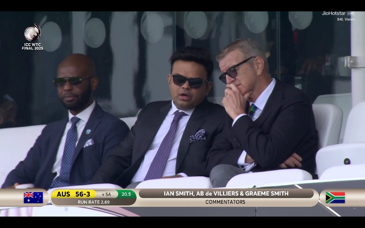 Jay Shah 😎😎😎

#WTCFinal #TestCricket #Final #AUSvsSA #AUSvSA #ICC #WTC25