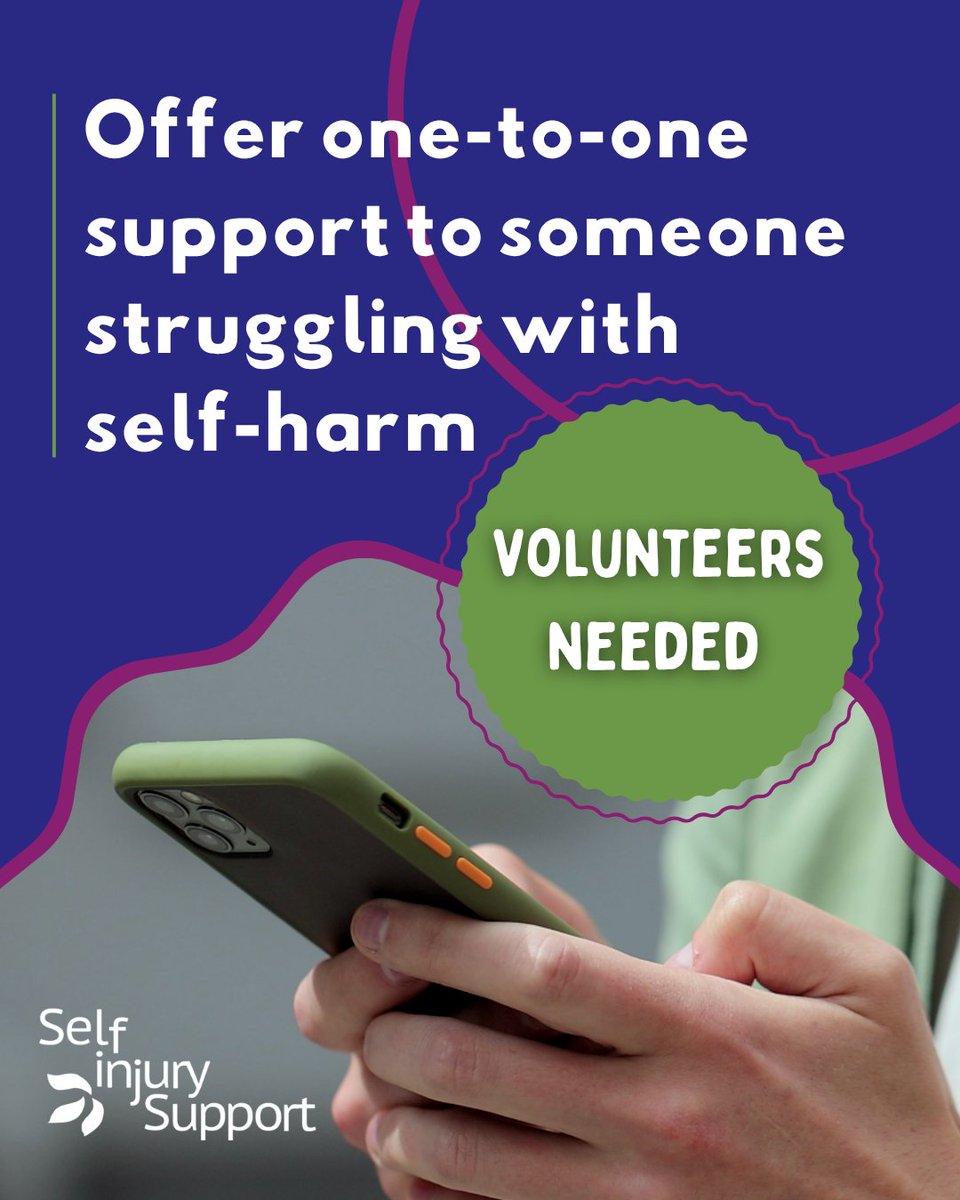 We're urgently looking for both UK-wide remote volunteers and Bristol-based in-office volunteers to offer helpline and text support!

No experience necessary – full training will be provided for you.

Apply now: selfinjurysupport.org.uk/support-servic…

#BristolVolunteering #RemoteVolunteering