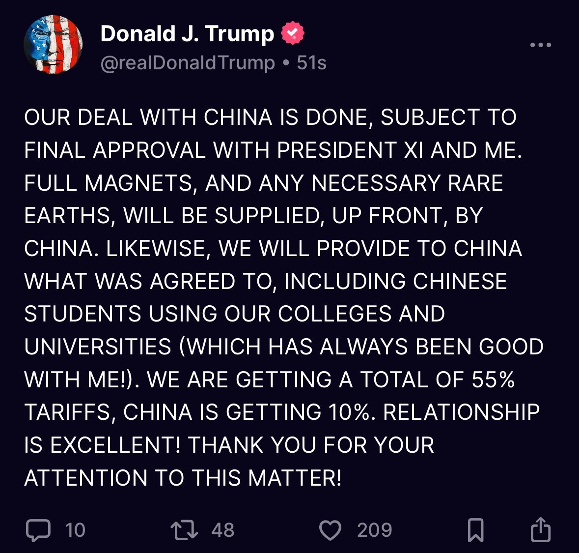 alojoh's tweet image. 🔥🔥🔥BREAKING: US/China deal done - subject to POTUS/Xi signoff.