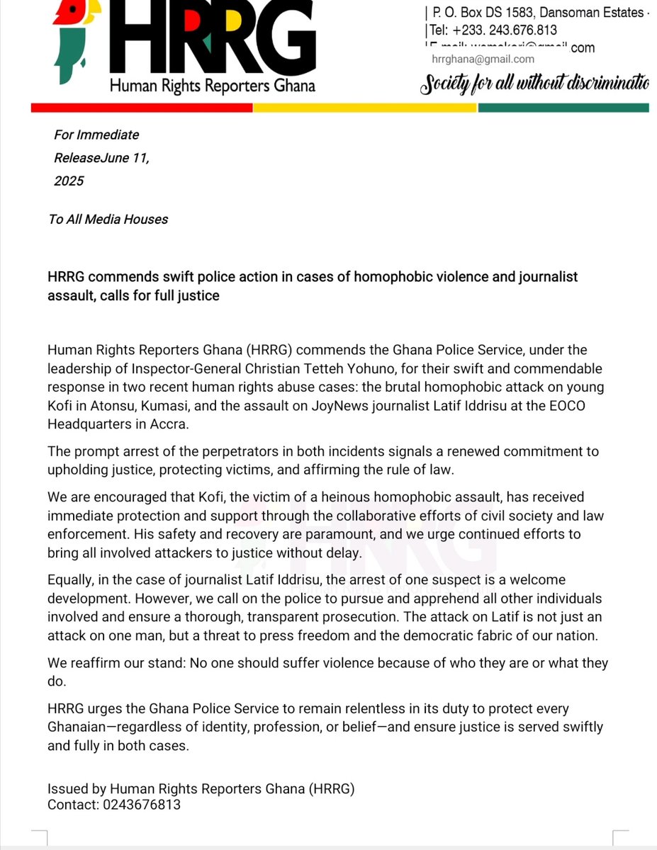 Human Rights Reporters Ghana tweet media