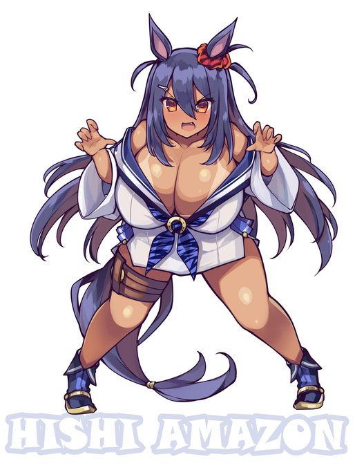 アナゾーンムチムチチチチ #ウマ娘 #ヒシアマゾン #ミホノブルボン