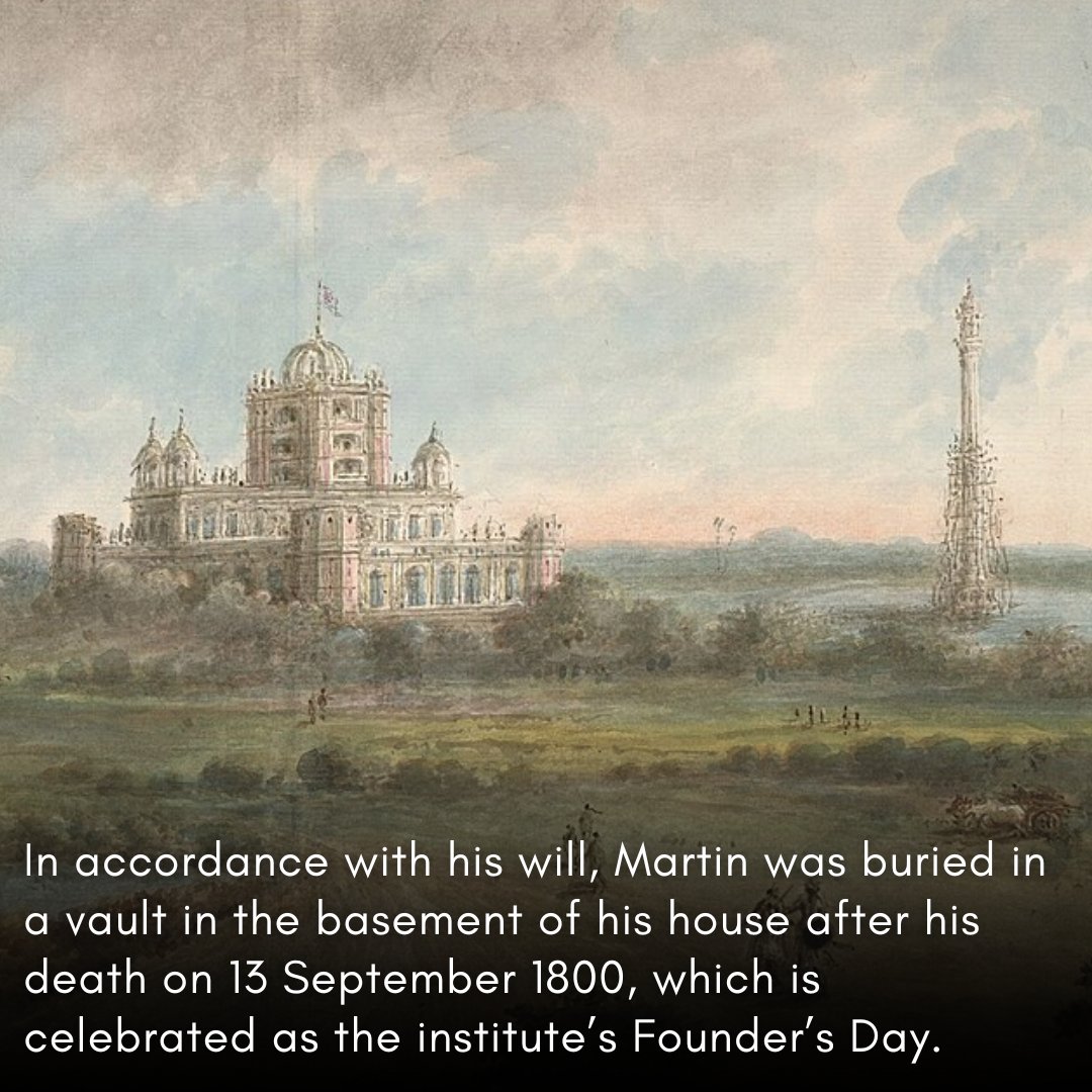 _IndianCulture's tweet photo. In accordance with his will, Martin was buried in a vault in the basement of his house (presently La Martiniere College) after his death on 13th September 1800.
#lamartinierecollege #lucknow #builtheritage #firstwarofindependence #1857 #lucknowheritage #educationalinstitute https://t.co/6E5cXYbcEl