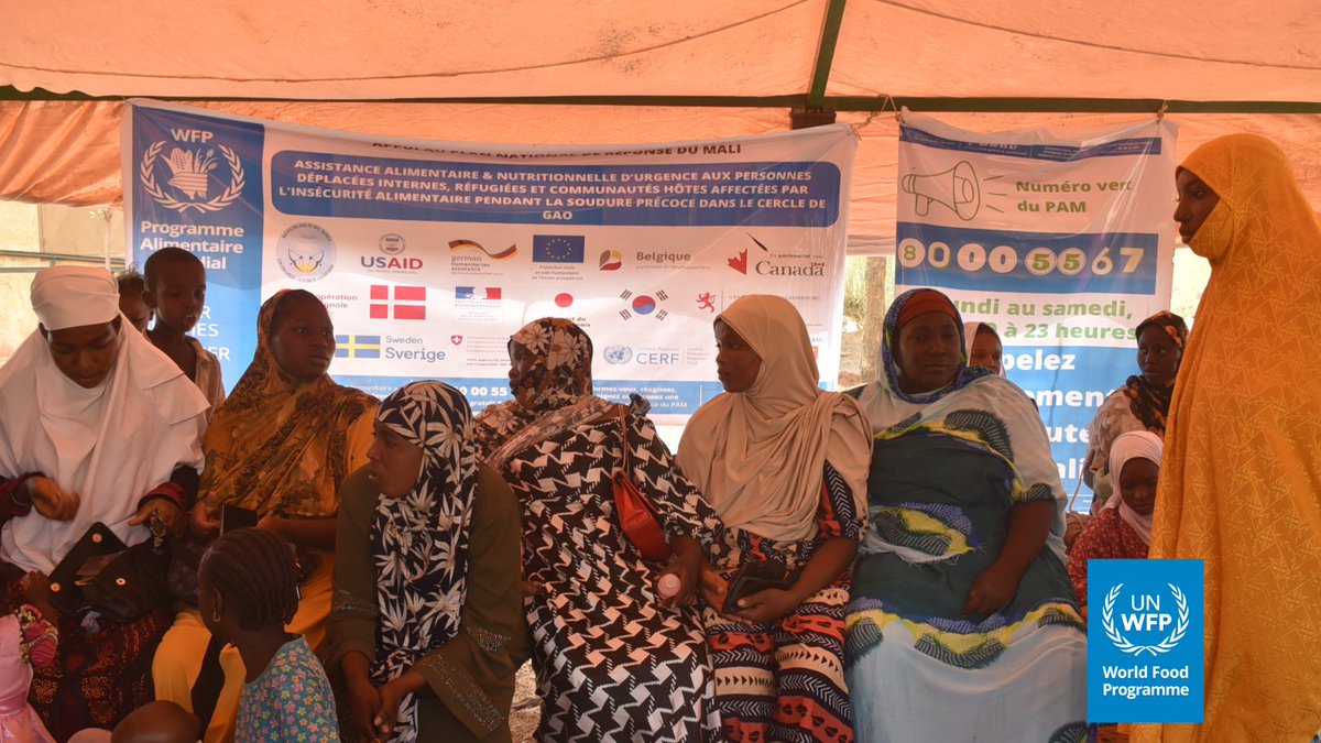 WFP Mali (@wfp_mali) on Twitter photo Over 3,000 pregnant🤰& breastfeeding🤱women in #Mali's #Ansongo, #Bourem and #Gao receive <a href="/WFP/">World Food Programme</a>'s vital food and nutritional🍚🥜🫘🛢️assistance to meet their basic needs during the pre-lean season & prevent malnutrition.
Thanks to support from the people of 🇺🇸, 🇩🇪, 🇪🇸 & <a href="/UNCERF/">CERF - The UN's emergency fund</a>. Over 3,000 pregnant🤰& breastfeeding🤱women in #Mali's #Ansongo, #Bourem and #Gao receive <a href="/WFP/">World Food Programme</a>'s vital food and nutritional🍚🥜🫘🛢️assistance to meet their basic needs during the pre-lean season & prevent malnutrition.
Thanks to support from the people of 🇺🇸, 🇩🇪, 🇪🇸 & <a href="/UNCERF/">CERF - The UN's emergency fund</a>.