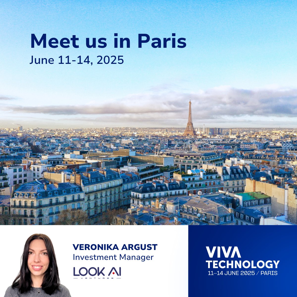 ✈️ Our Investment Manager Veronika Argust has arrived in Paris for <a href="/VivaTech/">VivaTech</a> 2025!
📍 She'll be on-site all week—ready to meet founders, investors, and fellow #AI enthusiasts.

Let's connect!

#vivatechnology2025 #vivatech #aiinvesting #venturecapital #aistartups