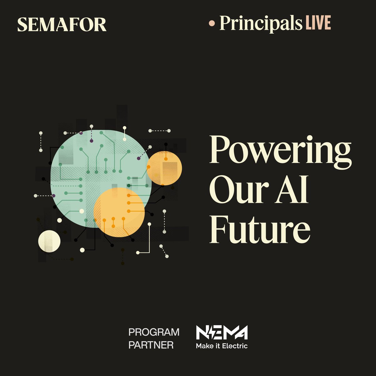🟡 LIVE: Tune in now for a Principals Live discussion on powering our AI future, featuring interviews with <a href="/ChristieFERC/">Mark C. Christie</a>, <a href="/RepGuthrie/">Rep. Brett Guthrie</a>, <a href="/RepAuchincloss/">Rep. Jake Auchincloss 🟧</a>, and more.
semafor.com/article/05/29/…