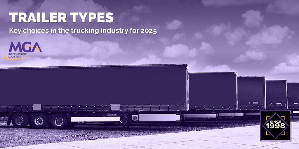 Choosing the right trailer boosts efficiency &amp; safety in freight transport. From dry vans to RGNs, match your load to the right trailer. Trust MGAInternational for expert logistics.
bit.ly/4l2remB
#FreightSolutions #Trucking2025 #FlatbedExperts #CrossBorderShipping