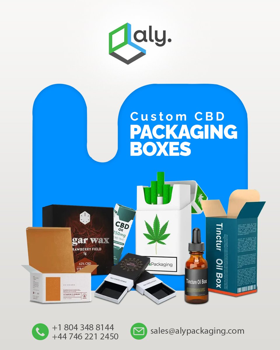 AlyPackaging's tweet image. Custom CBD Packaging Boxes | CBD Bottle Boxes
Strong, stylish &amp;amp; safe. Wellness products designed to protect and promote your CBD brand.
🌐alypackaging.co.uk/custom-boxes/c…
📧Sales@alypackaging.co.uk
📞UK:+44 7462 212450 | US: +1 (804) 348-8144
#CBDPackaging #CustomCBDBoxes #PackagingBoxes