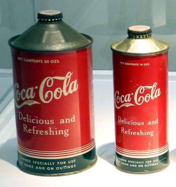 Coca Cola cans, 1936.