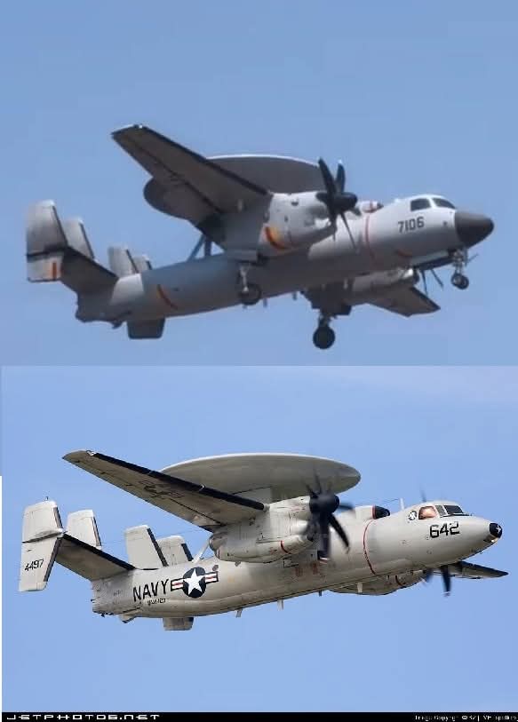 الاصل و النسخة .. !!

الأواكس الأمريكية E-2 و نسختها الصينية KJ-600 .. كلاهما مخصصتان للعمل من على حاملات الطائرات ..