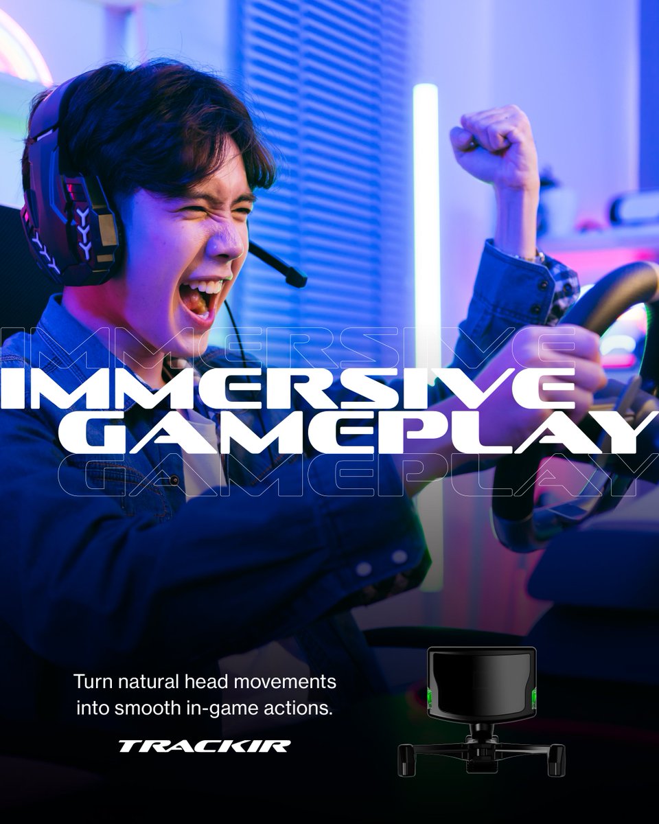 TrackIR turns natural movements into smooth in-game control so you can stay locked in and fully immersed.

Upgrade your gaming experience today at TrackIR.com!

#ImmersiveGaming #TrackIR #HeadTracking #pcgaming