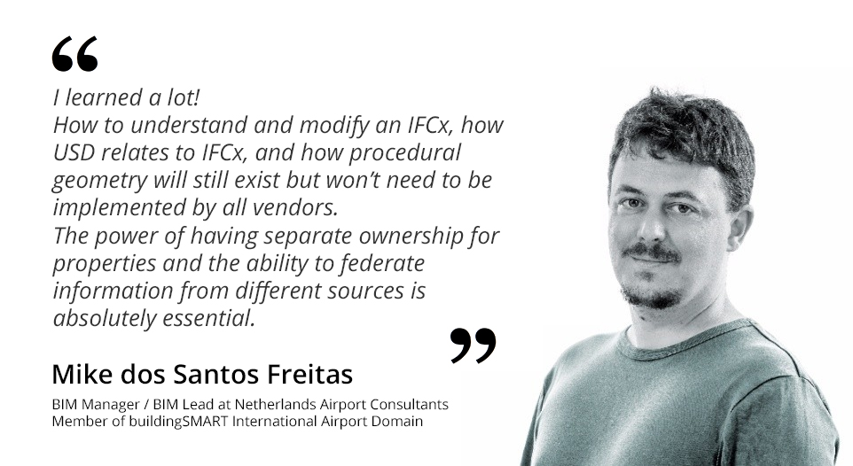 Curious about IFC 5 Alpha?

This course offers a comprehensive overview of IFC 5 Alpha in its explorative stage, its current status, key developments, and how it connects with other industry standards. 
 
Learn more here: hubs.ly/Q03rFMDG0

#IFC #openBIM #buildingSMART