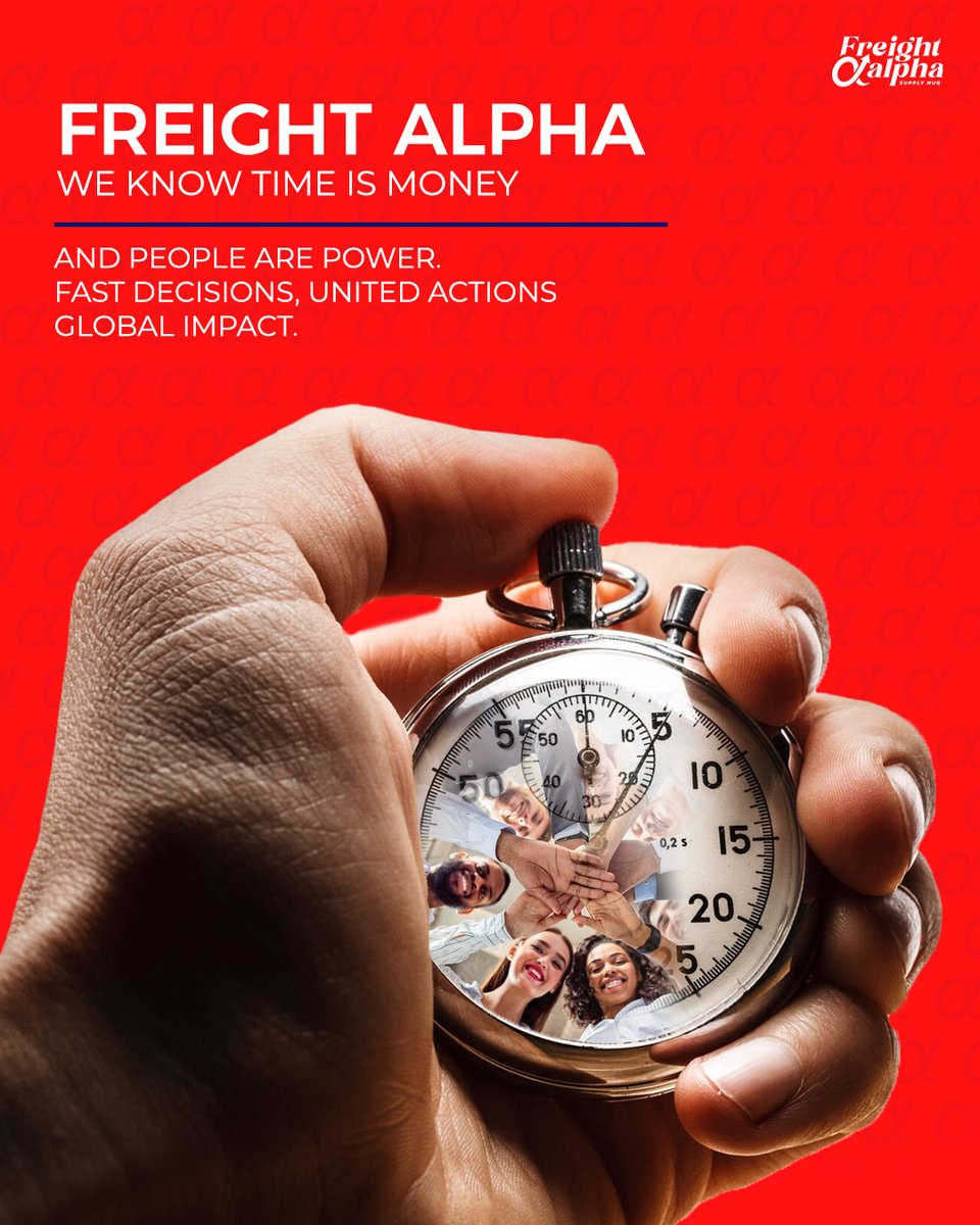 freightalpha's tweet image. Time is money. People are power. Freight Alpha turns fast decisions into global momentum.

:
Visit our website: freightalpha.in
Email us at: info@freightalpha.in
:
#FreightAlpha #PeoplePowered #GlobalImpact #FastForward #SmartShipping