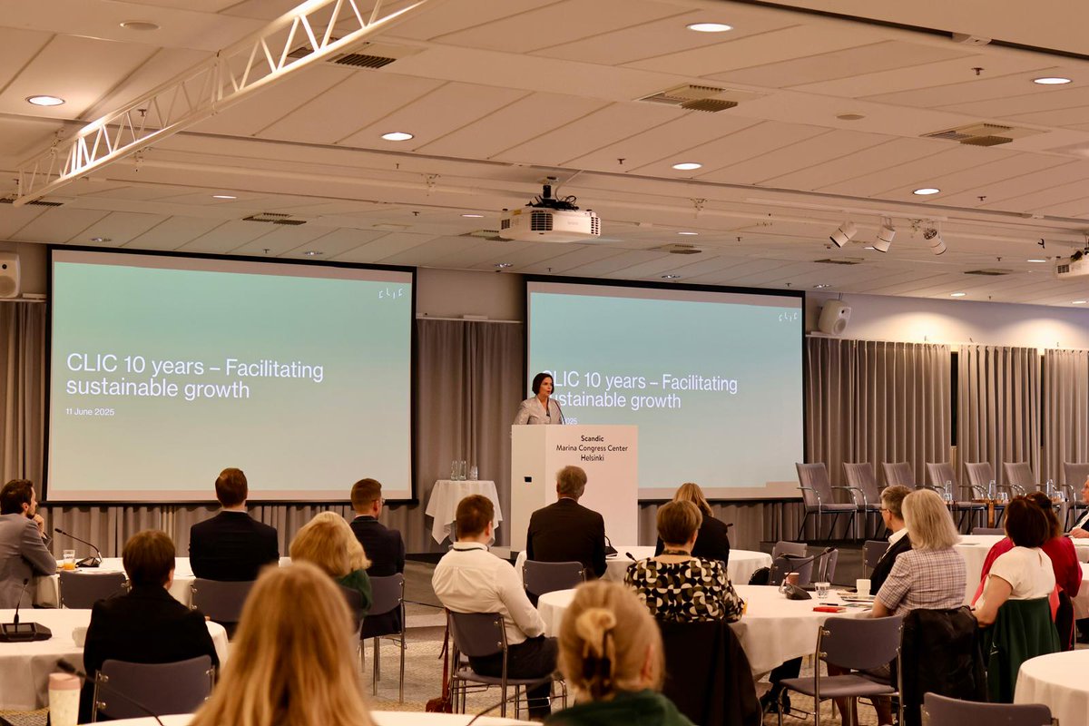 Inspiring morning at #CLIC10Years! Talks from <a href="/ABBSuomi/">ABB Suomi</a> on energy shift, <a href="/Nordea/">Nordea</a> on green finance, and ReGeneration2030 on youth action showed how innovation and collaboration drive the sustainability transition. 🌍💡 #sustainability #greenfuture #innovation