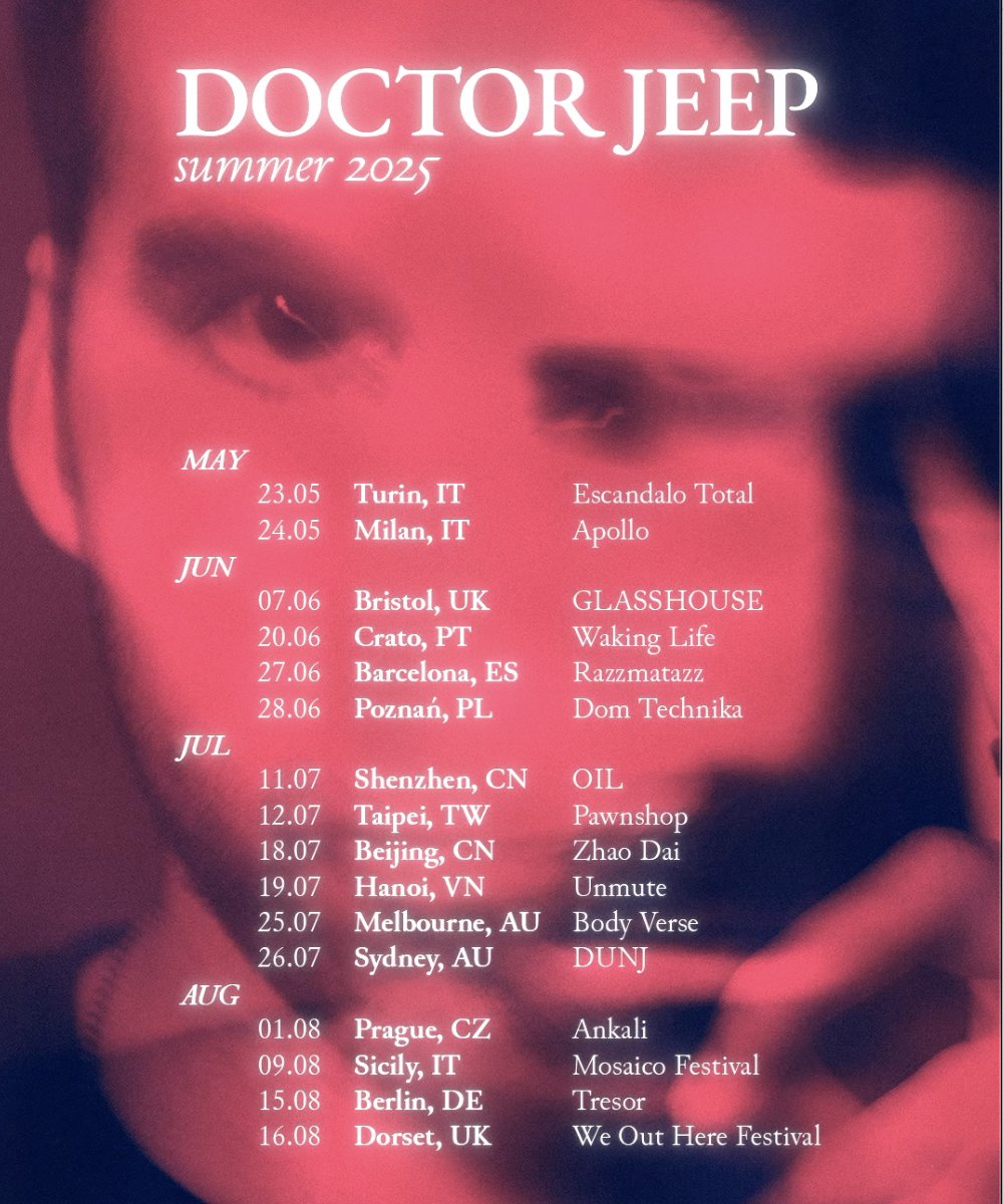 gigs over the next few months ✈️