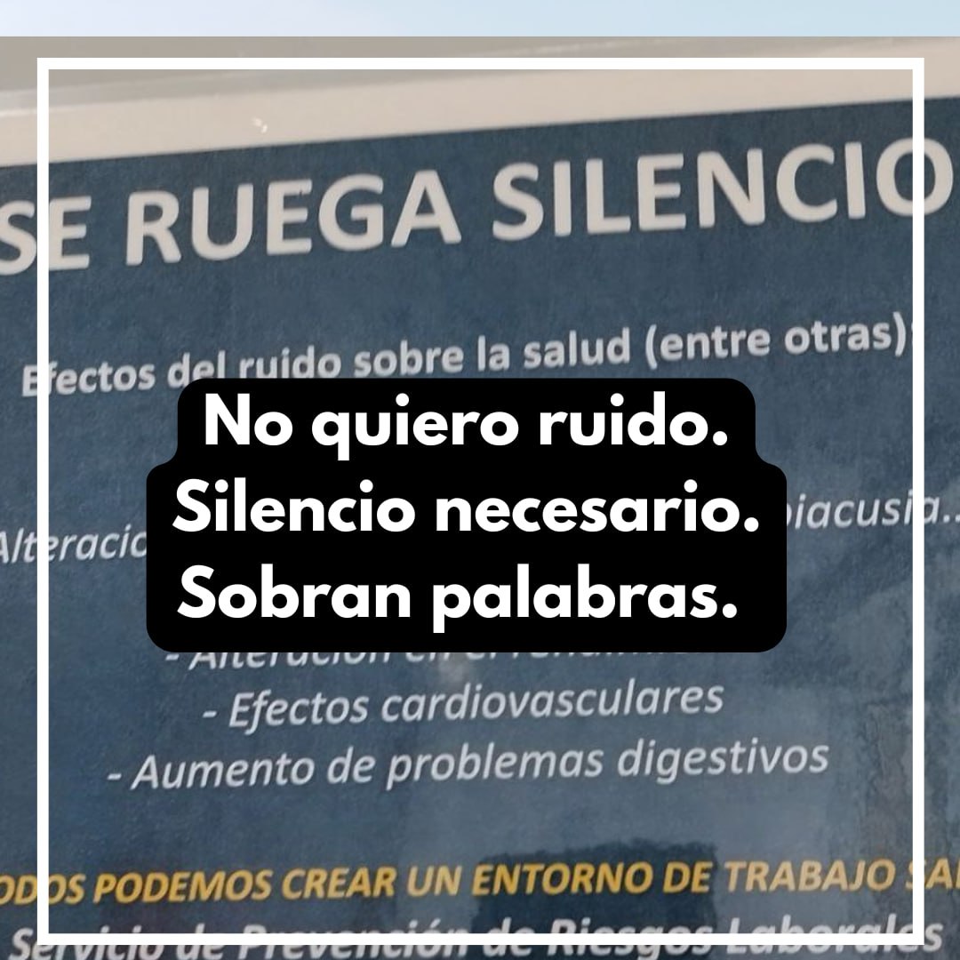 —¿Charlie, un haiku de un cartel que invita a guardar silencio en una oficina? ¿De verdad?

—Claro, el Aware puede llegar en cualquier momento cabecita mía…

Pd: os recuerdo que esta abierta la convocatoria para la segunda quedada de haikus de “El Taller de las Palabras”