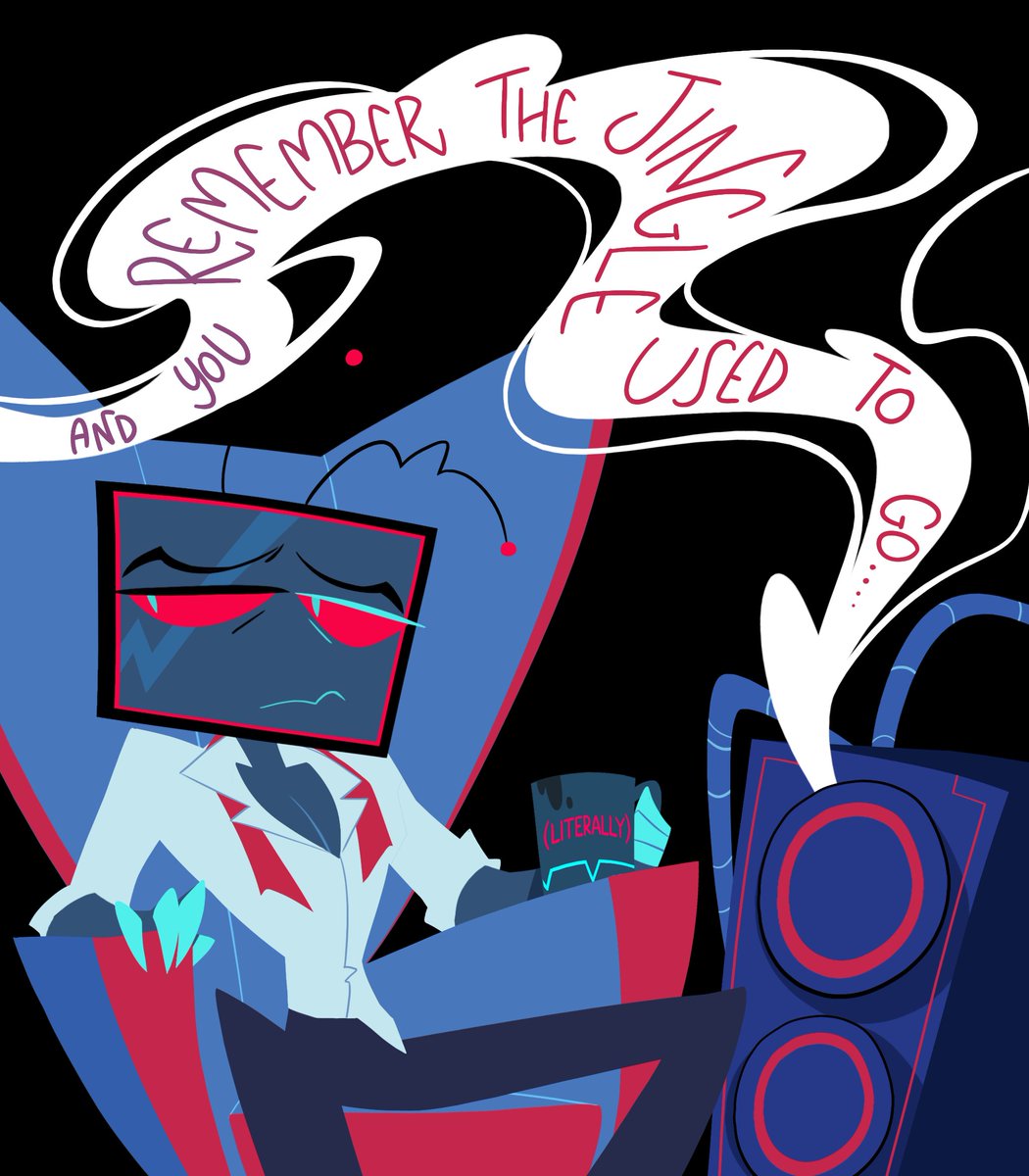 #RadioSilenceWeek - Missing the other

We can't rewind, we've gone to far
Pictures came and broke your heart

#HazbinHotel #RadioStatic