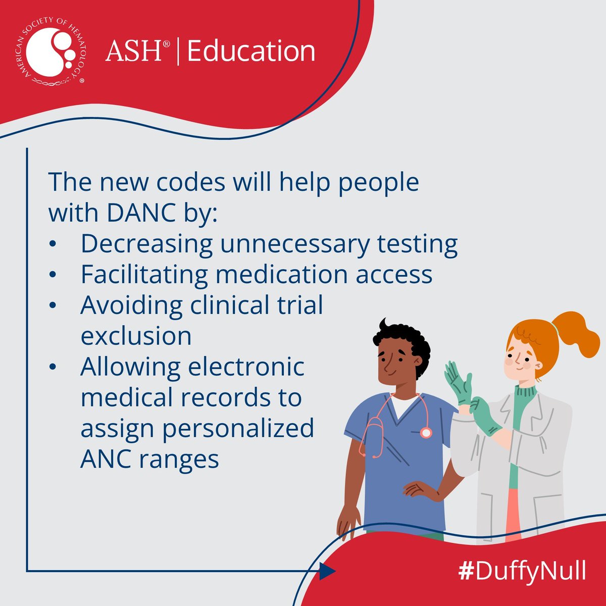 MT <a href="/ASH_hematology/">ASH</a> New ICD-10-CM codes for the Duffy phenotype have recently been released. 
Learn more: ow.ly/Csc750W43pB
#DuffyNull #Hematology #DANC #ASHEducation #healthdisparities #hemeonc