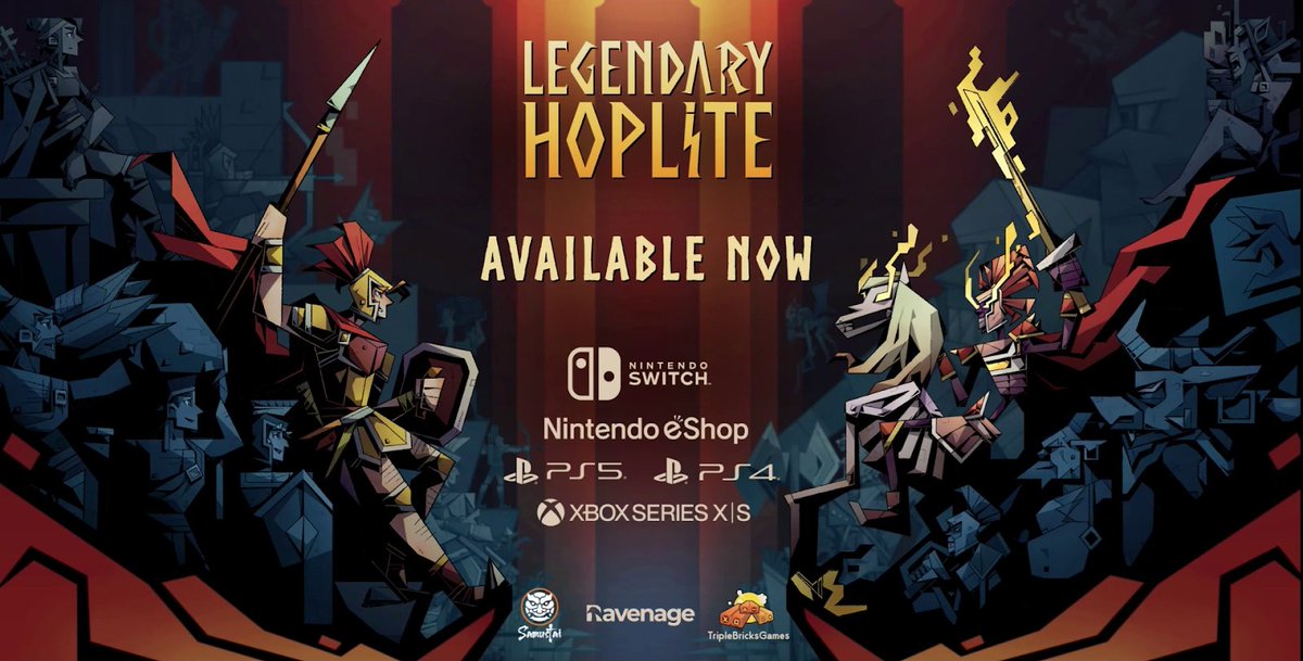 The hordes of ancient mythical monsters are threatening Ithaca! Protect the gates, Commander! In partnership with <a href="/samustai/">Samustai</a>, Legendary Hoplite is now live on #PS4, #PS5, #XboxOne, #XboxSeries S|X, and #NintendoSwitch. Take on the role of Dio and help Ithaca fight back!