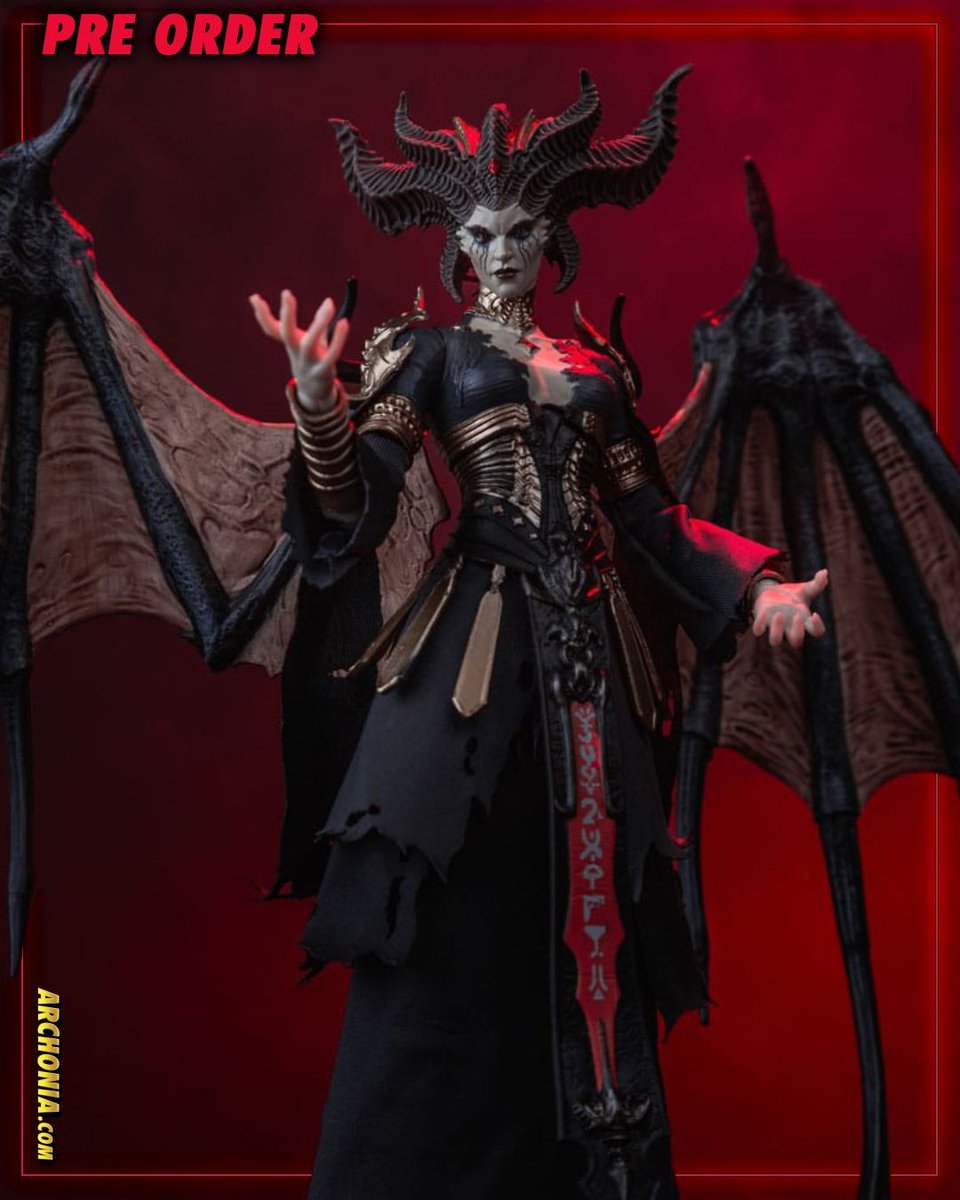 Archonia's tweet image. Behold, the Blessed Mother!

The Daughter of Hatred arrives in stunning detail with the McFarlane Elite Edition.

Embrace the darkness archo.co/4dUmSLU

#DiabloIV #Lilith #McFarlaneToys #ActionFigure #Diablo #Blizzard #Collector #Figures #DiabloCollector #EliteEdition