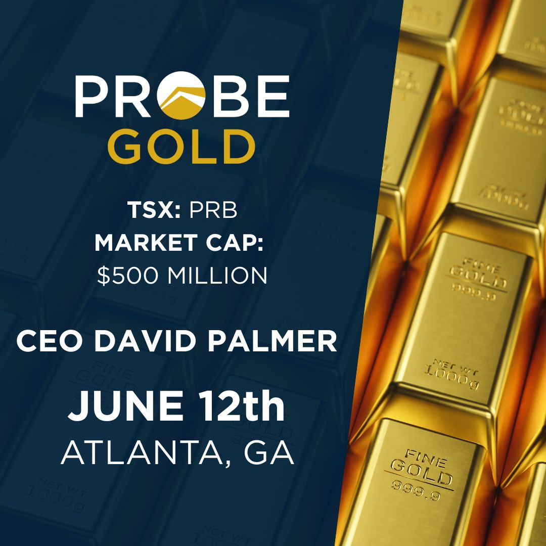 <a href="/ProbeGold/">info@probegold.com</a> has 10 Mozs of #gold in Quebec one of the best mining jurisdictions in the world.  If you are in Atlanta and would like to attend a company event to learn more, please reach out.