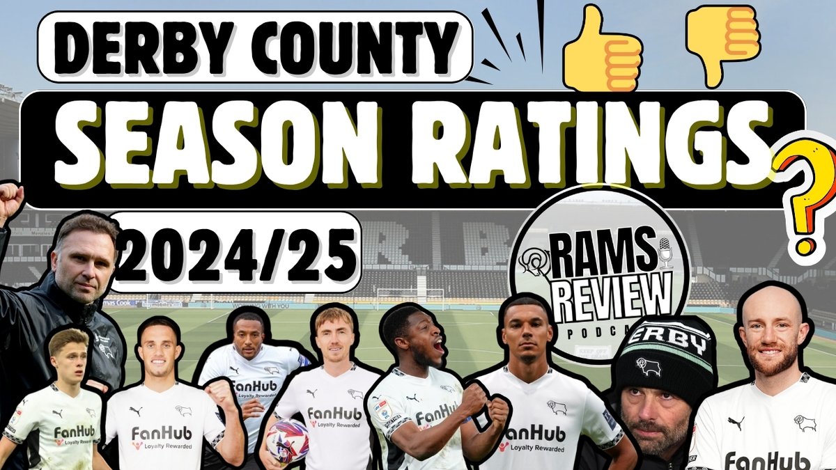 ⚠️Out Now⚠️

Derby County 2024/25 Season Ratings!

<a href="/DCFC_CMH/">Holty</a> and <a href="/chancoc37/">Cory Hancock</a> give their thoughts on each players individual performance!

Let us know your thoughts!

📺youtu.be/SRCRxbt1inY

🎧pod.fo/e/2d7819

Be sure to subscribe on <a href="/YouTube/">YouTube</a>!

#dcfc #dcfcfans